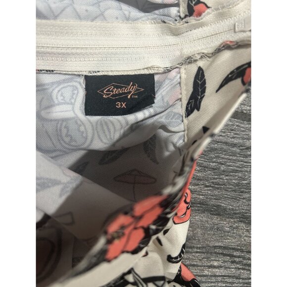 GENTLY USED ROCK STEADY FLORAL/SKULL SKIRT- 3XL - Picture 3 of 4